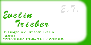 evelin trieber business card